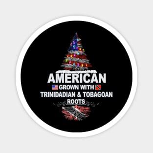 Christmas Tree  American Grown With Trinidadian And Tobagoan Roots - Gift for Trinidadian And Tobagoan From Trinidad And Tobago Magnet